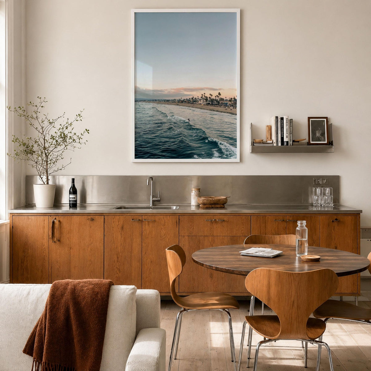 Ocean Beach Surfer Fine Art Photo Print – fine art print by The Cali Studio