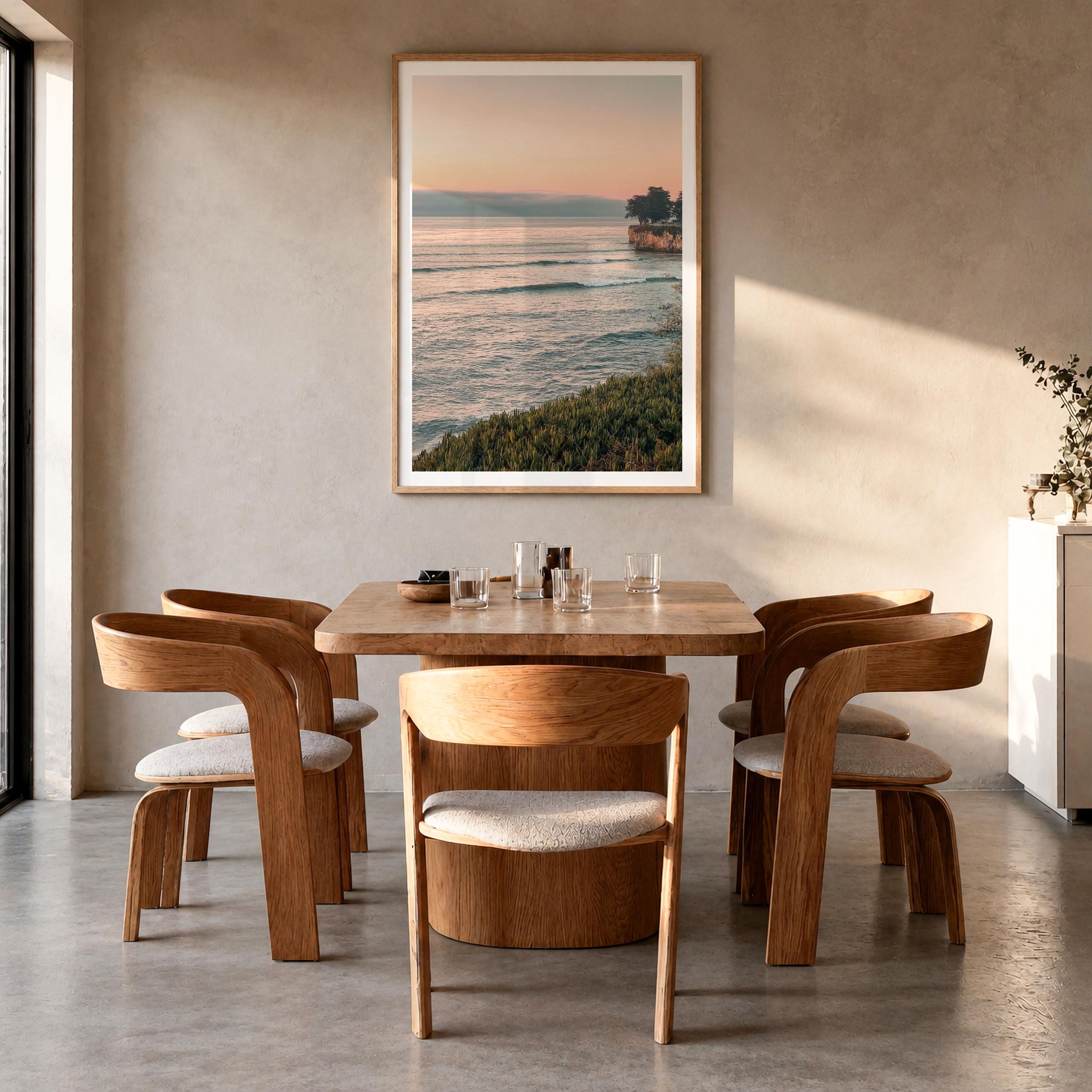 Santa Cruz Cliffside Sunset Fine Art Photo Print – fine art print by The Cali Studio