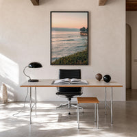Santa Cruz Cliffside Sunset Fine Art Photo Print – fine art print by The Cali Studio