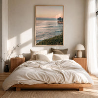 Santa Cruz Cliffside Sunset Fine Art Photo Print – fine art print by The Cali Studio