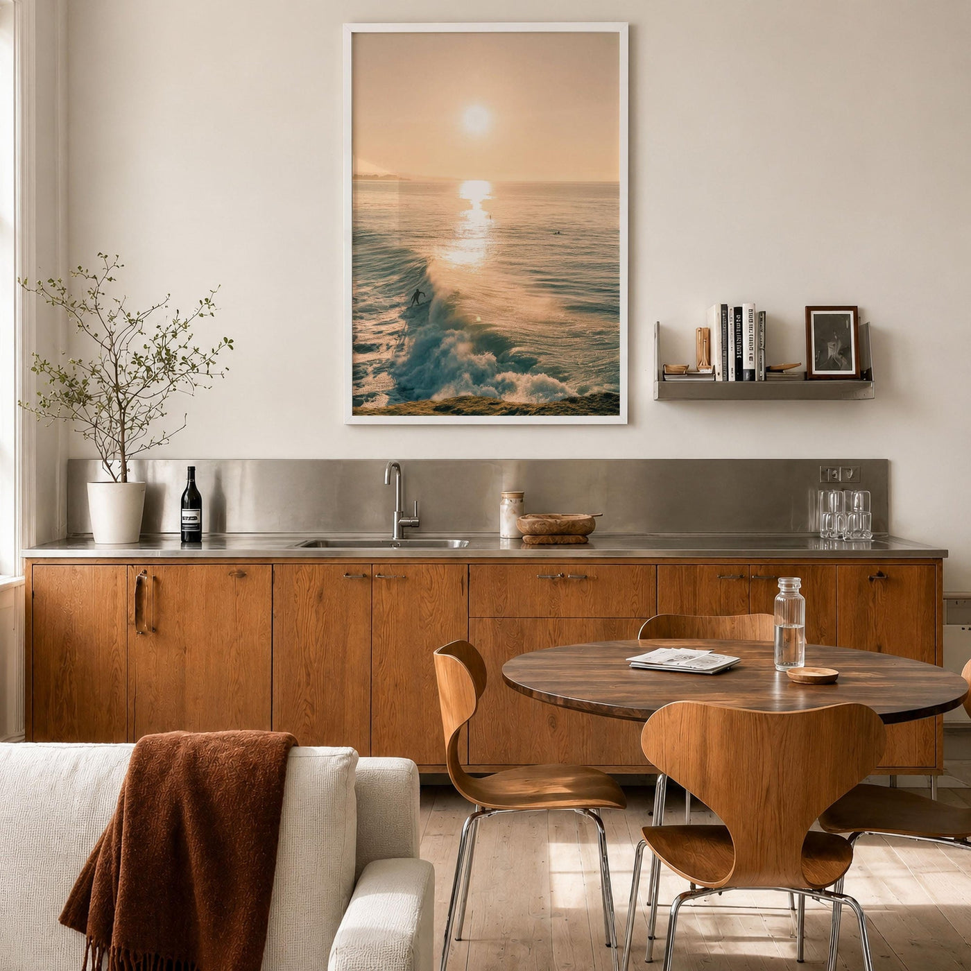 Santa Cruz Surfer Fine Art Photo Print – fine art print by The Cali Studio