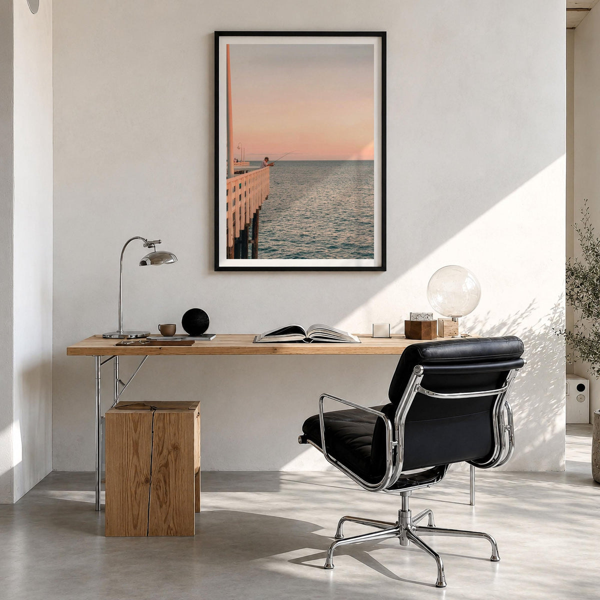 Santa Cruz Wharf Fine Art Photo Print – fine art print by The Cali Studio