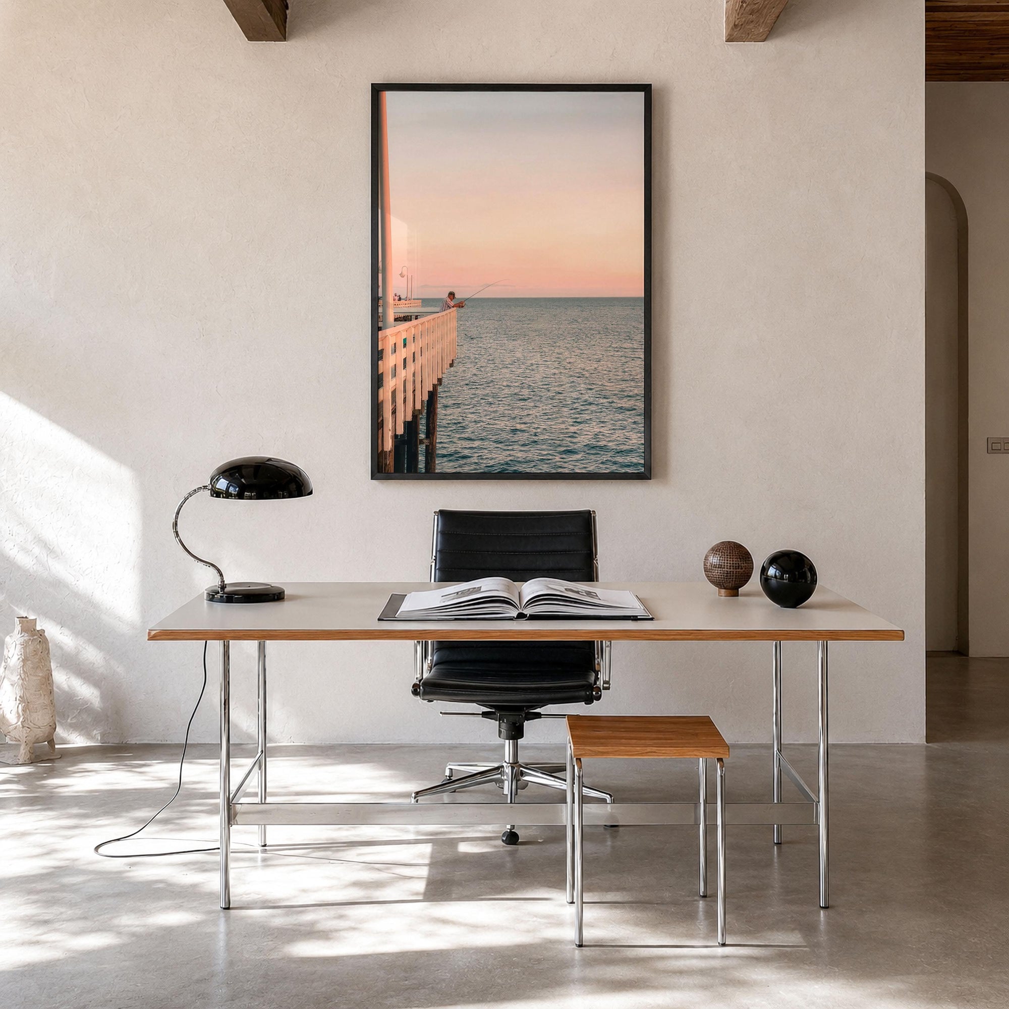 Santa Cruz Wharf Fine Art Photo Print – fine art print by The Cali Studio