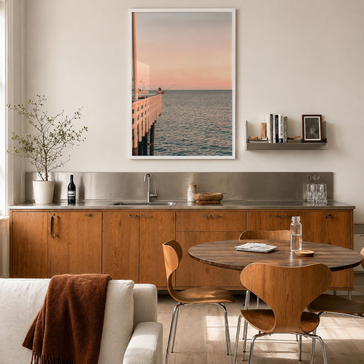 Santa Cruz Wharf Fine Art Photo Print – fine art print by The Cali Studio