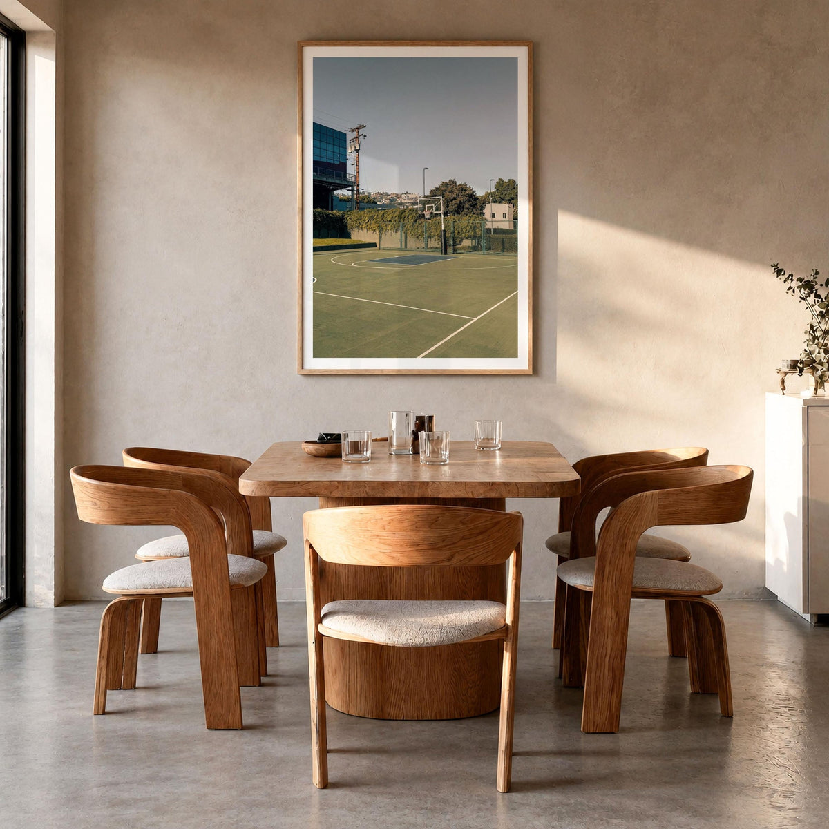West Hollywood Basketball Court Fine Art Photo Print – fine art print by The Cali Studio