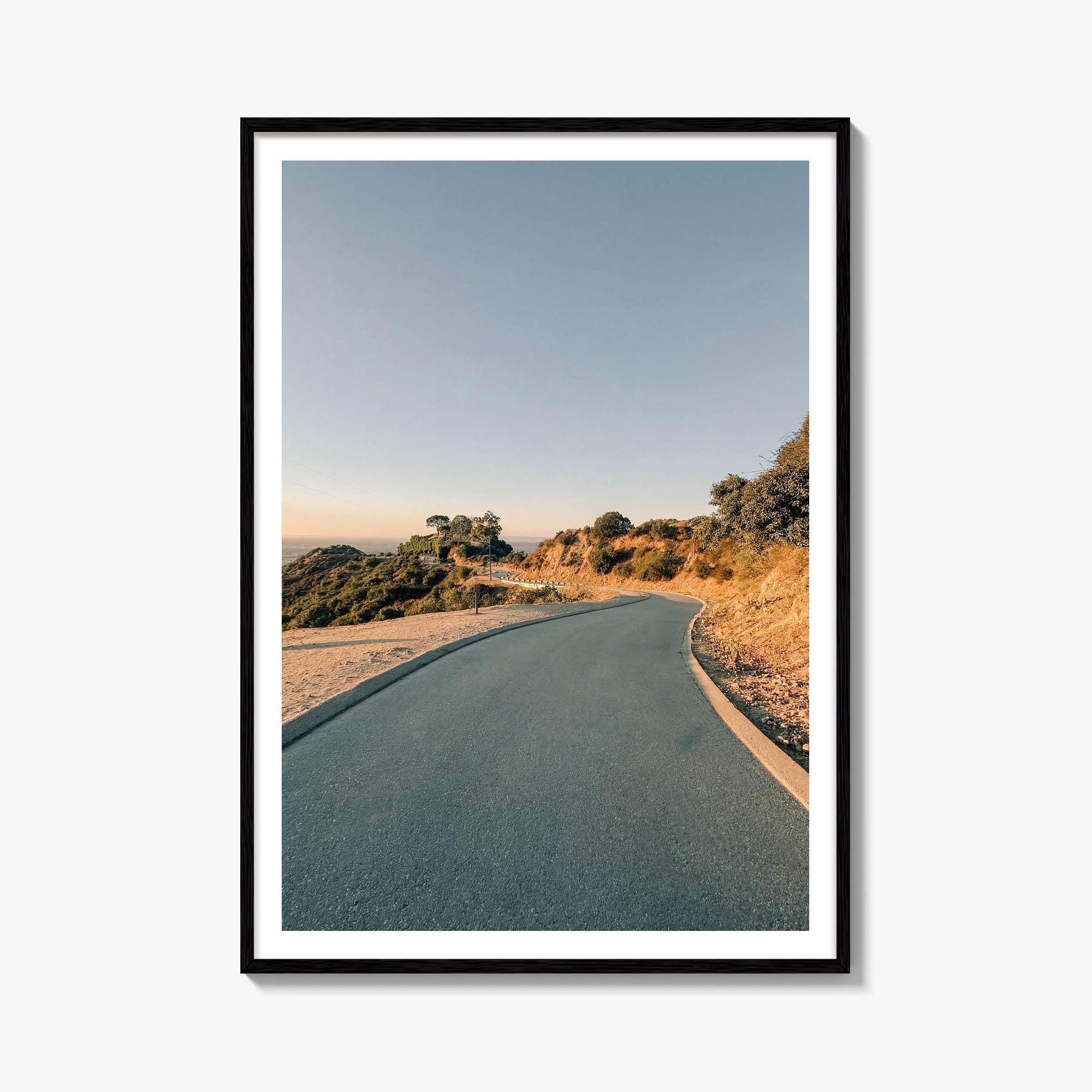 Runyon Canyon Winding Road Fine Art Photo Print – fine art print by The Cali Studio