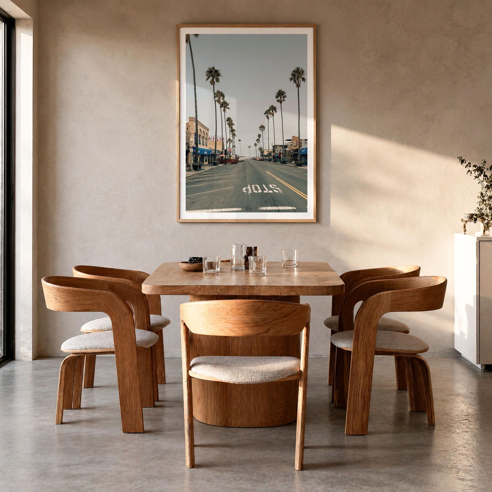 Ocean Beach Palm Street Fine Art Photo Print – fine art print by The Cali Studio