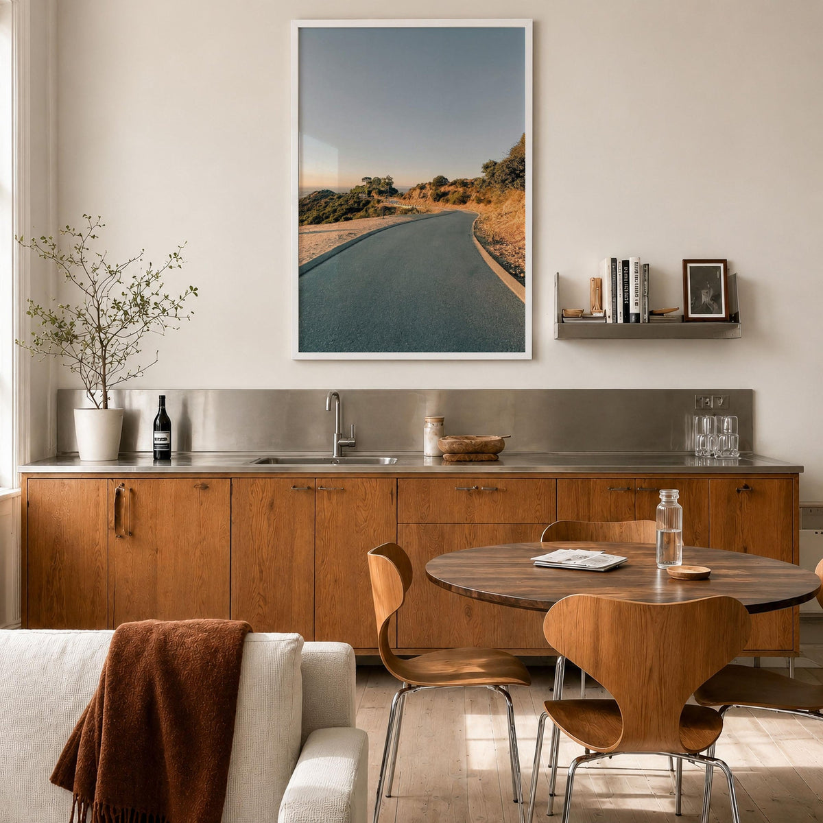 Runyon Canyon Winding Road Fine Art Photo Print – fine art print by The Cali Studio