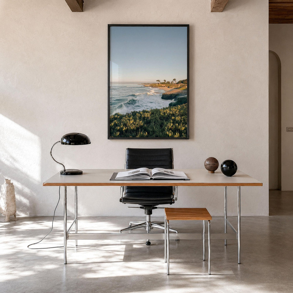 Santa Cruz Cliffs Fine Art Photo Print – fine art print by The Cali Studio