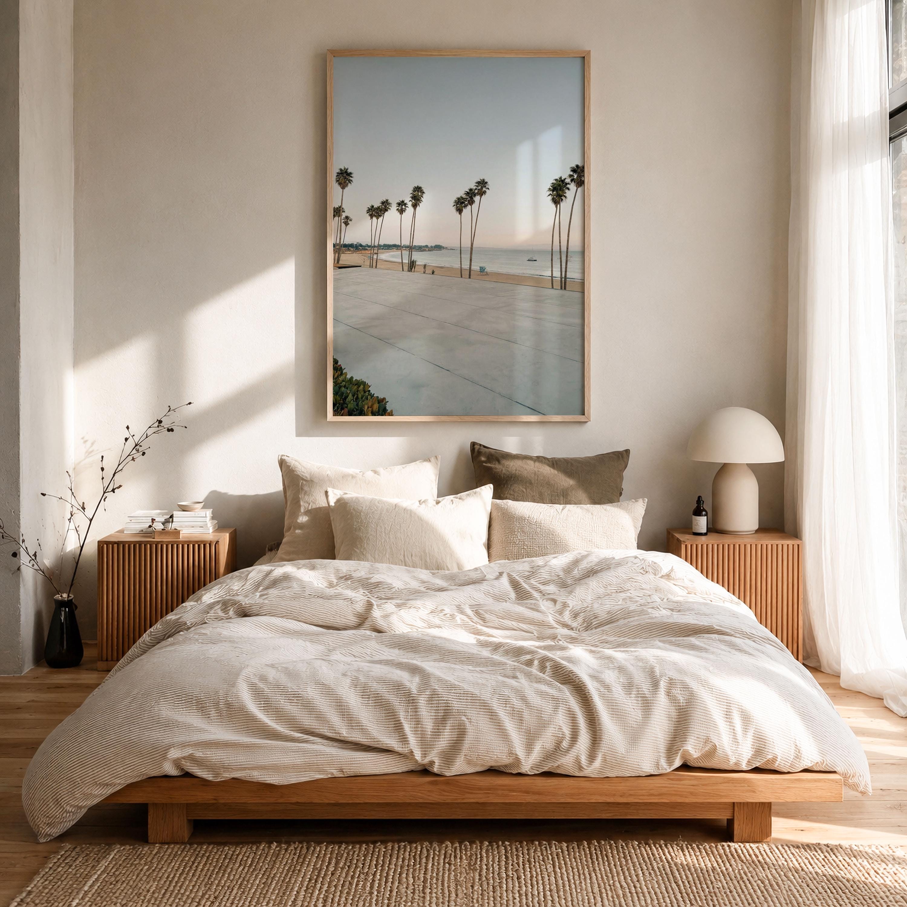 Santa Cruz Palm Row Fine Art Photo Print – fine art print by The Cali Studio