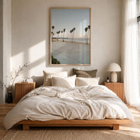 Santa Cruz Palm Row Fine Art Photo Print – fine art print by The Cali Studio