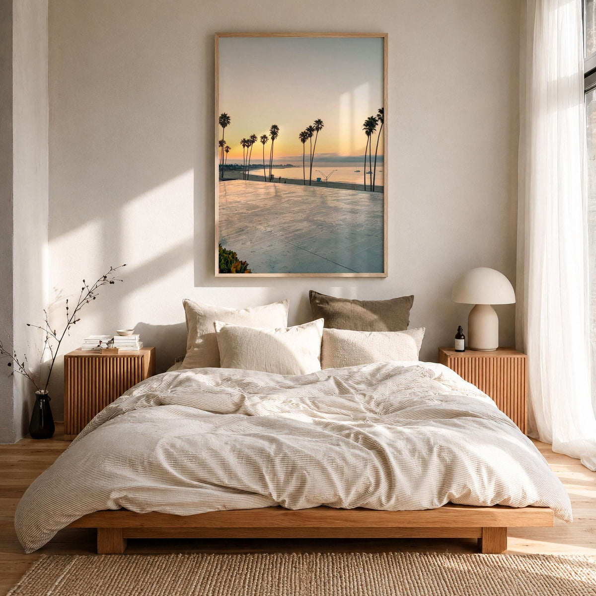 Santa Cruz Palm Sunset Fine Art Photo Print – fine art print by The Cali Studio