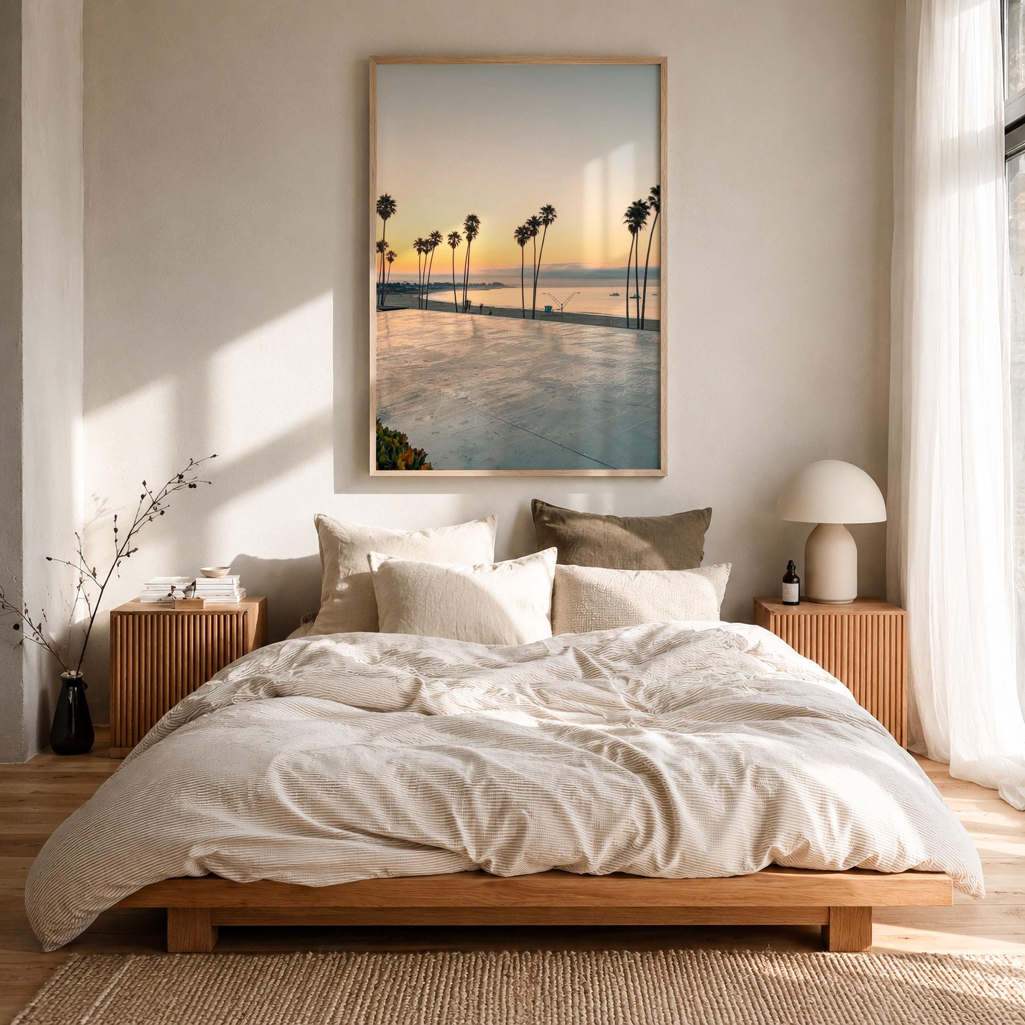Santa Cruz Palm Sunset Fine Art Photo Print – fine art print by The Cali Studio