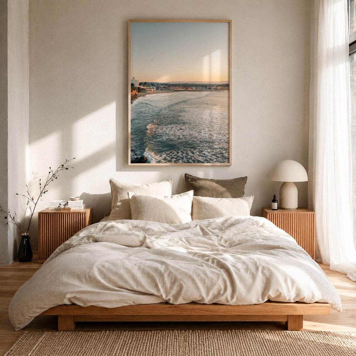 Santa Cruz Wharf Sunset Fine Art Photo Print – fine art print by The Cali Studio