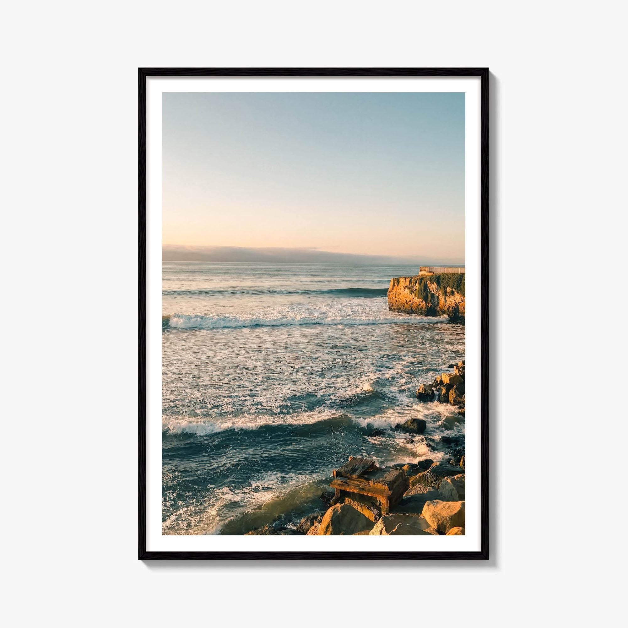 Santa Cruz Cliffside Fine Art Photo Print – fine art print by The Cali Studio