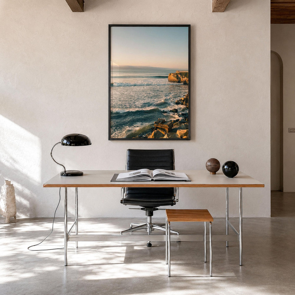Santa Cruz Cliffside Fine Art Photo Print – fine art print by The Cali Studio