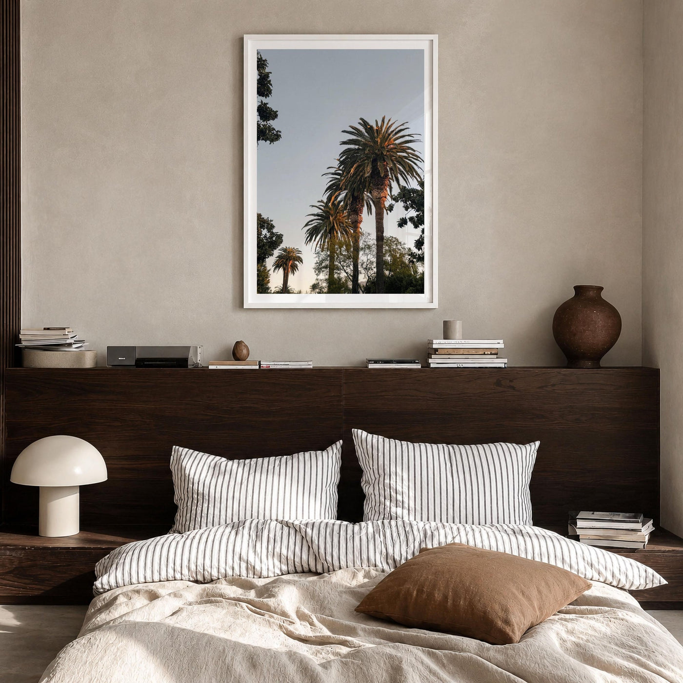 California Palm Tree Sunset Fine Art Photo Print – fine art print by The Cali Studio