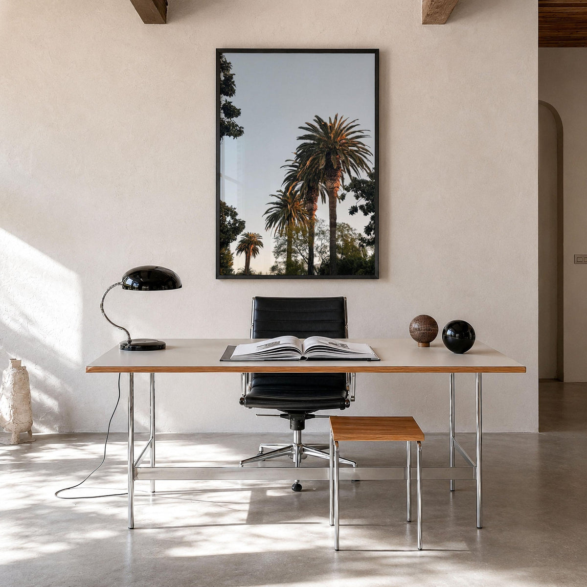 California Palm Tree Sunset Fine Art Photo Print – fine art print by The Cali Studio