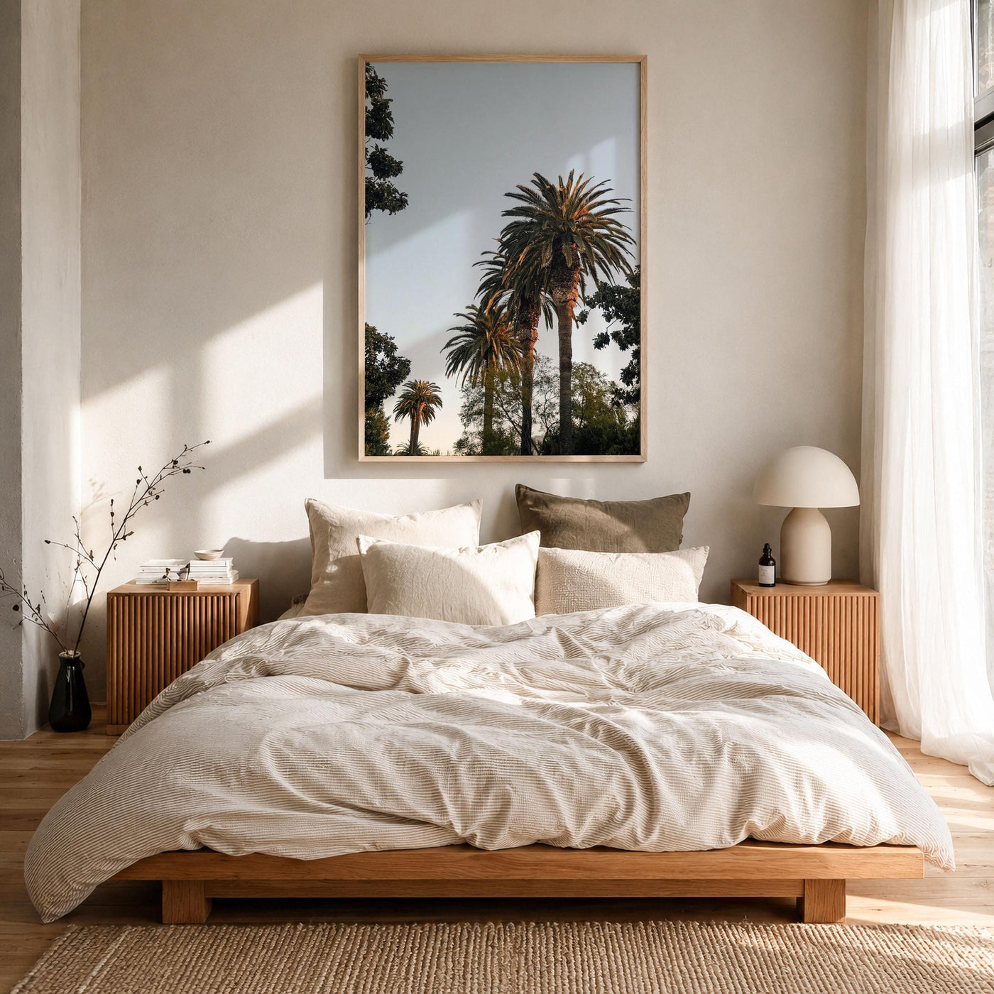 California Palm Tree Sunset Fine Art Photo Print – fine art print by The Cali Studio