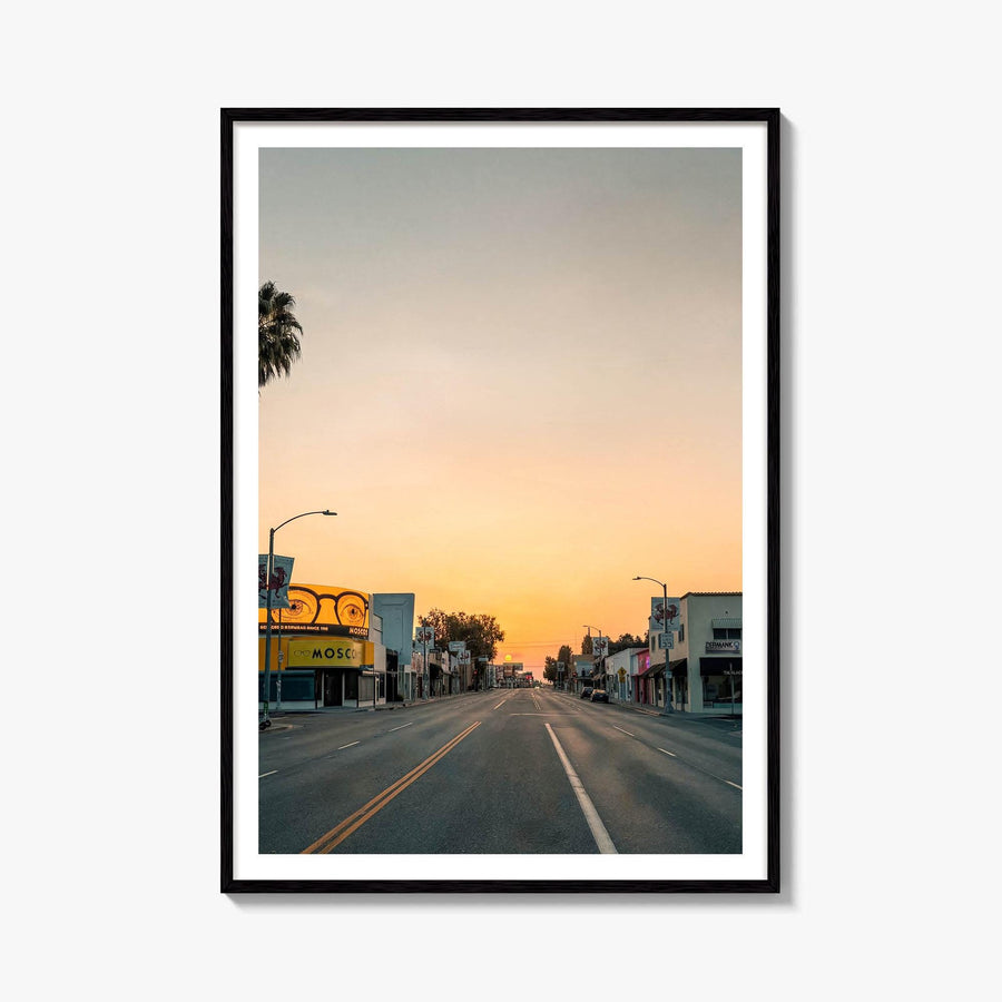 Melrose Avenue Sunset Fine Art Photo Print – fine art print by The Cali Studio