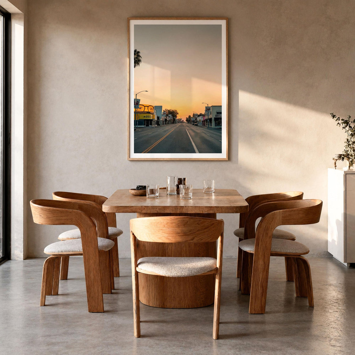 Melrose Avenue Sunset Fine Art Photo Print – fine art print by The Cali Studio