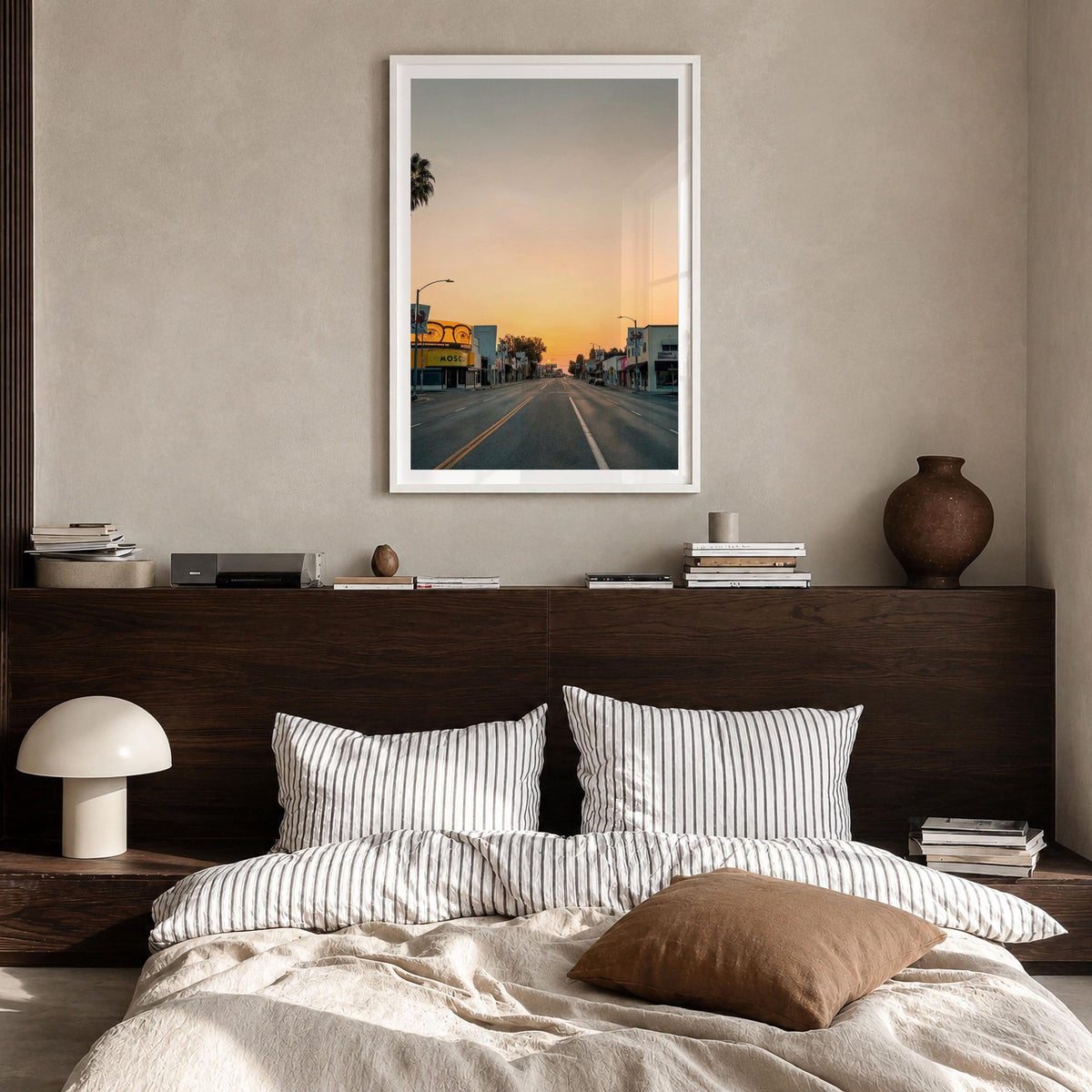 Melrose Avenue Sunset Fine Art Photo Print – fine art print by The Cali Studio