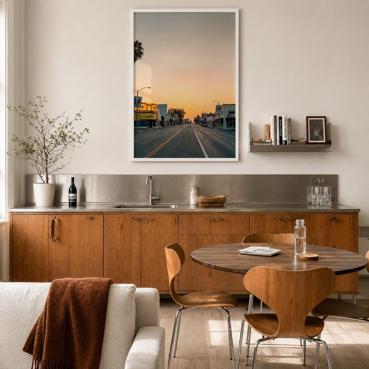Melrose Avenue Sunset Fine Art Photo Print – fine art print by The Cali Studio