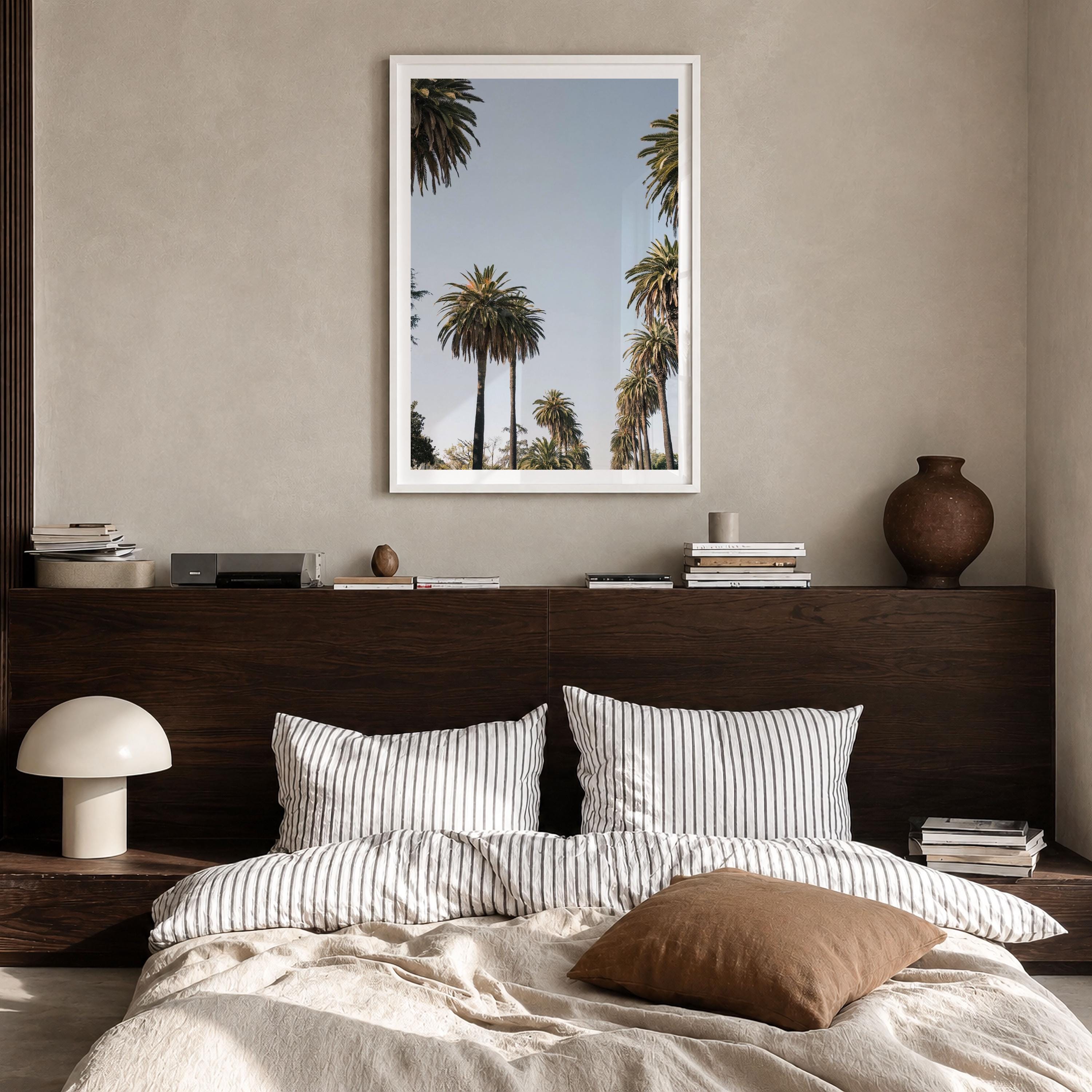 California Palm Tree Canopy Fine Art Photo Print – fine art print by The Cali Studio