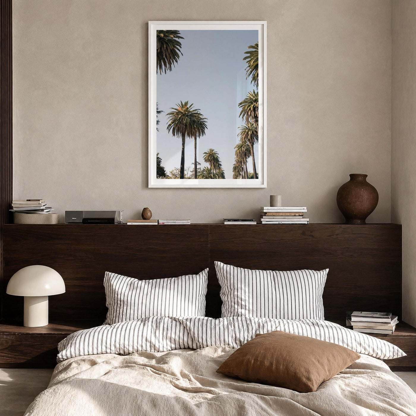 California Palm Tree Canopy Fine Art Photo Print – fine art print by The Cali Studio