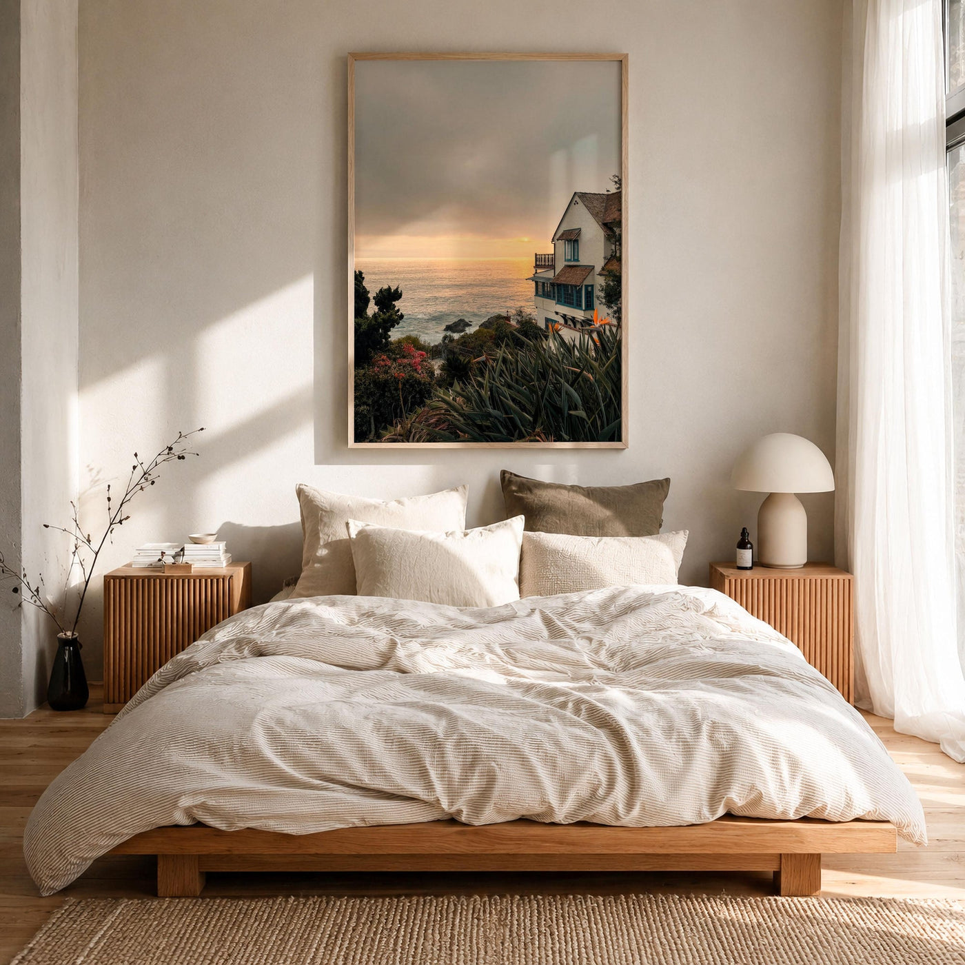 Laguna Beach Cliffside House Fine Art Photo Print – fine art print by The Cali Studio