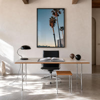Melrose Avenue Palm Sunset Fine Art Photo Print – fine art print by The Cali Studio