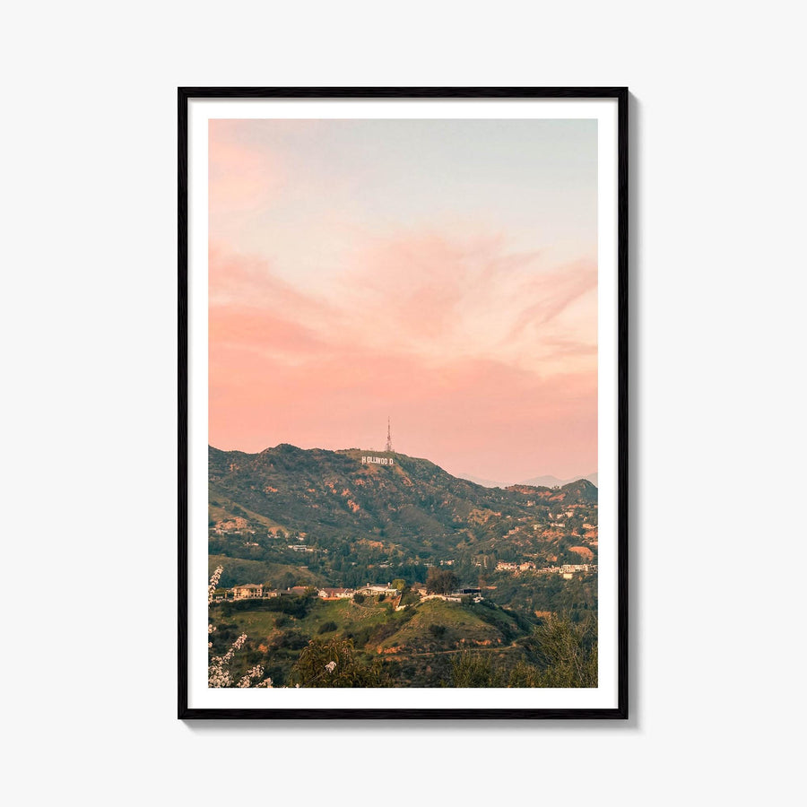 Hollywood Sign Sunset Fine Art Photo Print – fine art print by The Cali Studio