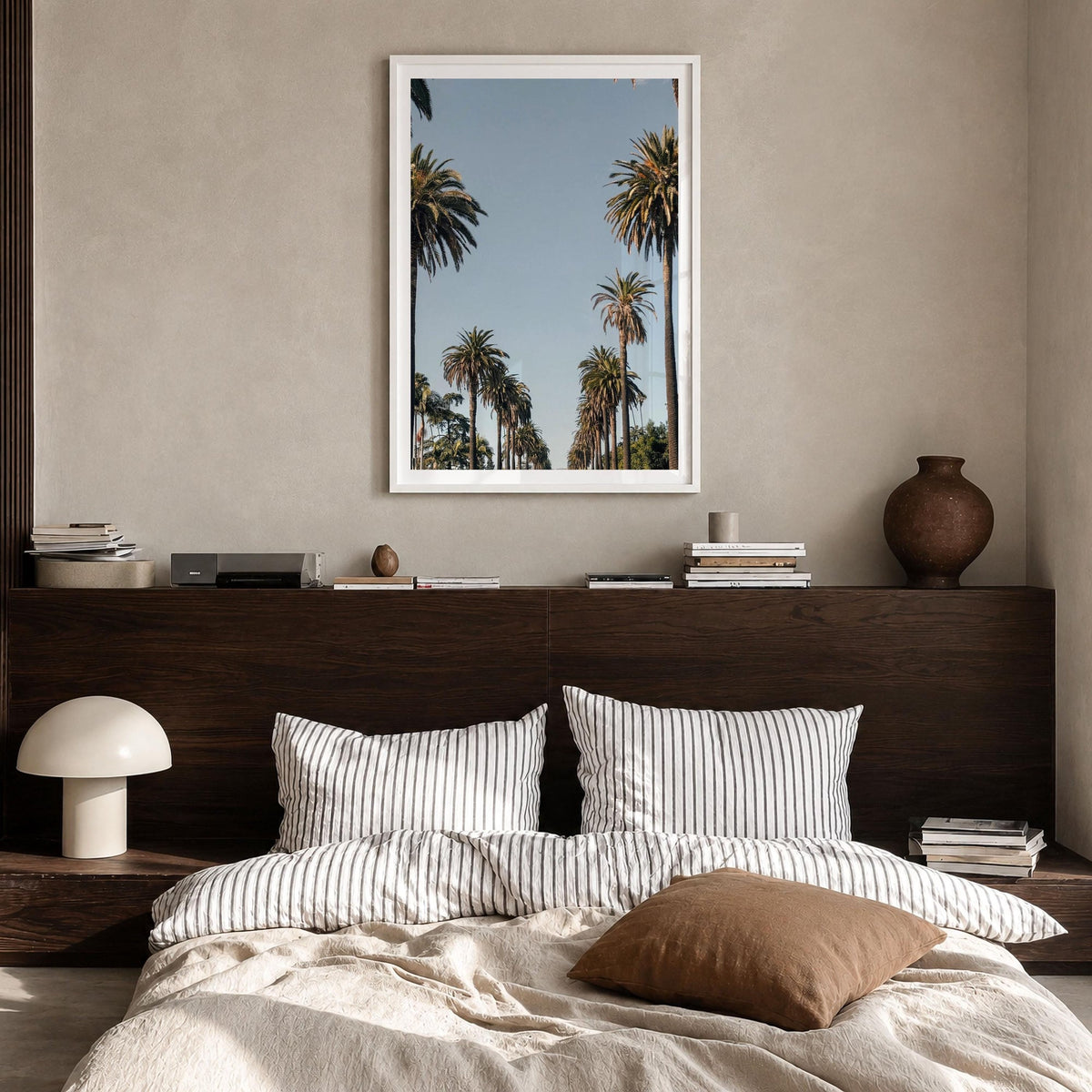 California Palm Tree Avenue Fine Art Photo Print – fine art print by The Cali Studio