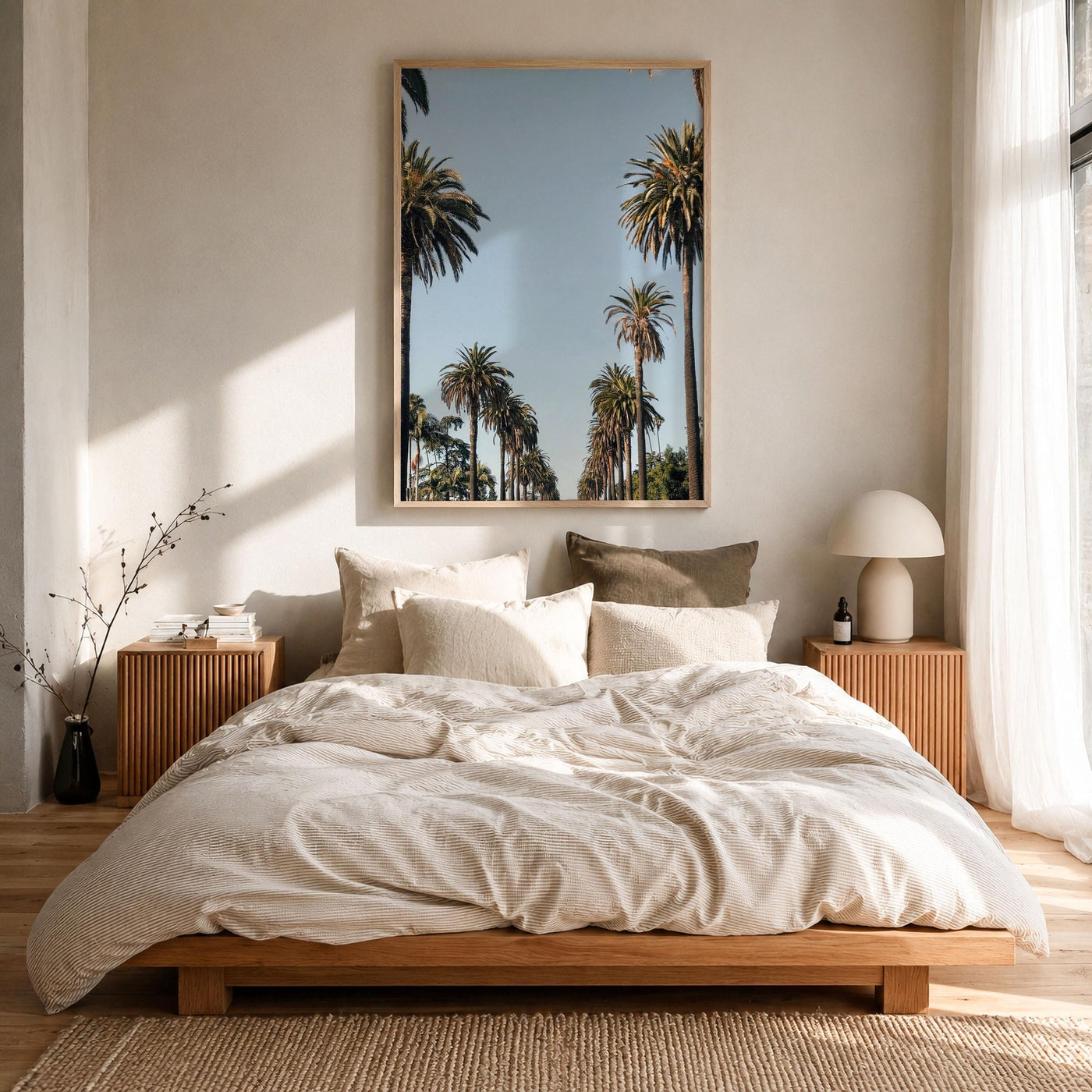 California Palm Tree Avenue Fine Art Photo Print – fine art print by The Cali Studio