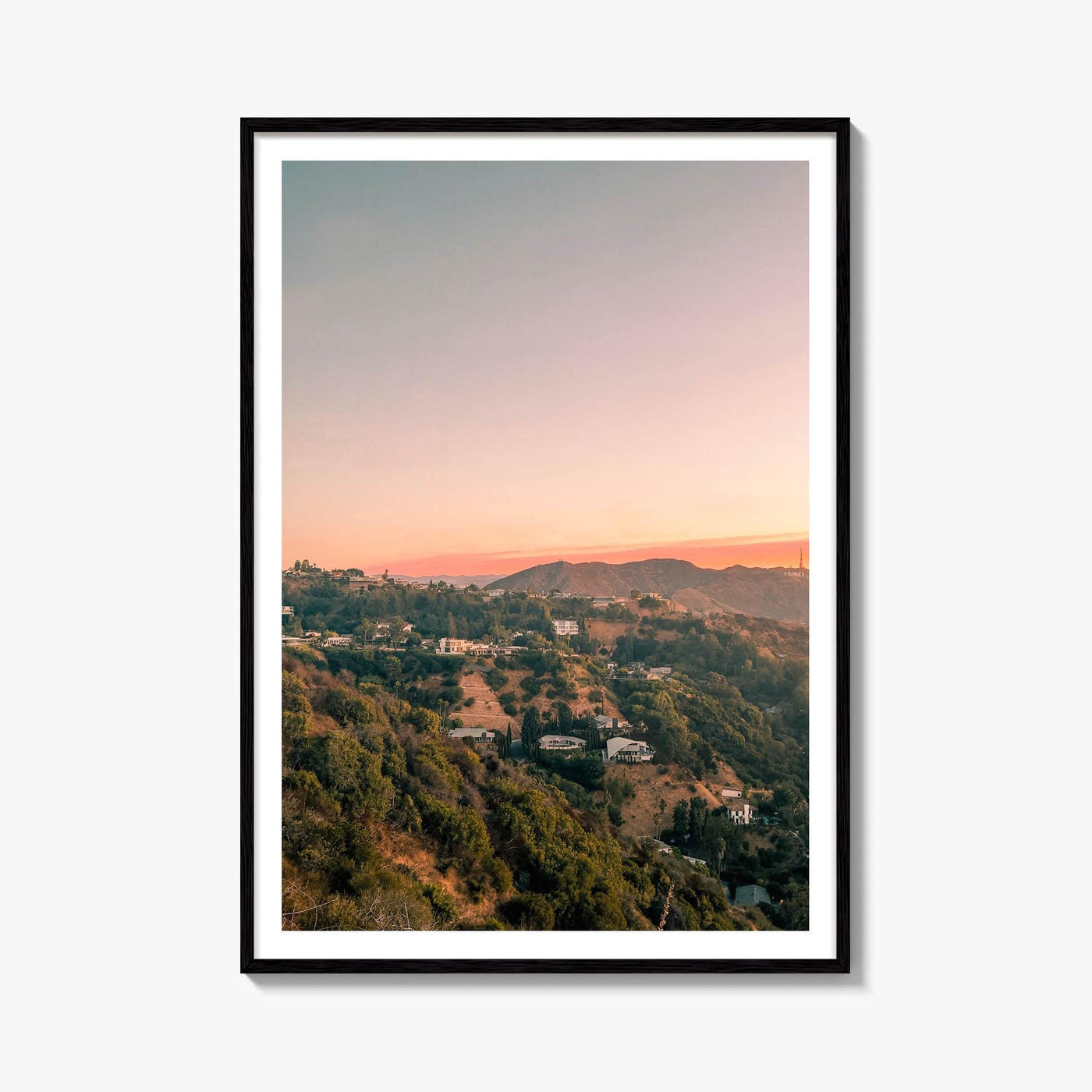 Hollywood Sign Sunset Fine Art Photo Print – fine art print by The Cali Studio