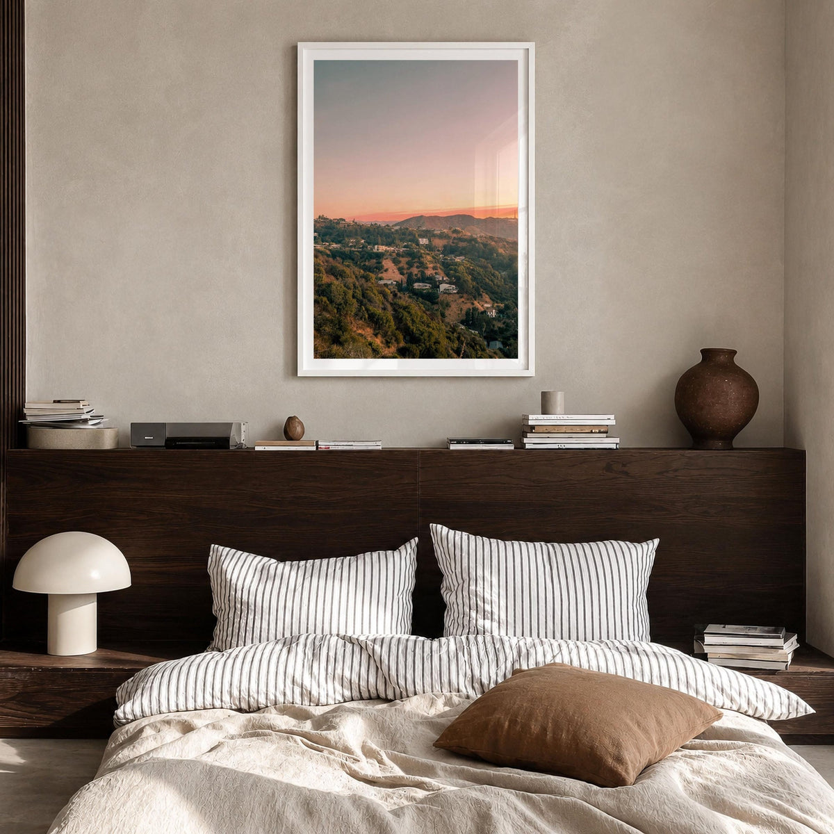Hollywood Sign Sunset Fine Art Photo Print – fine art print by The Cali Studio