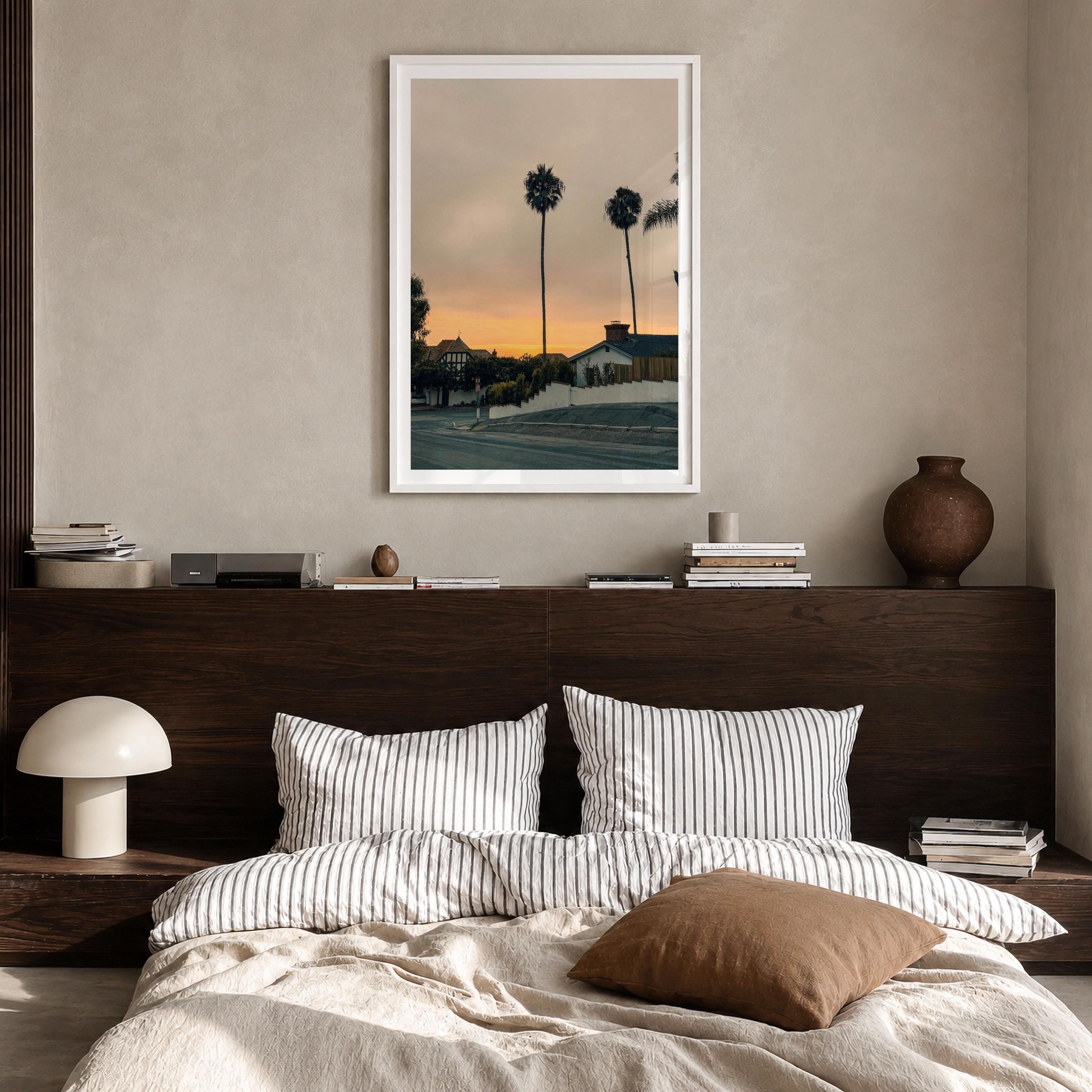 Laguna Beach Palm Silhouette Fine Art Photo Print – fine art print by The Cali Studio