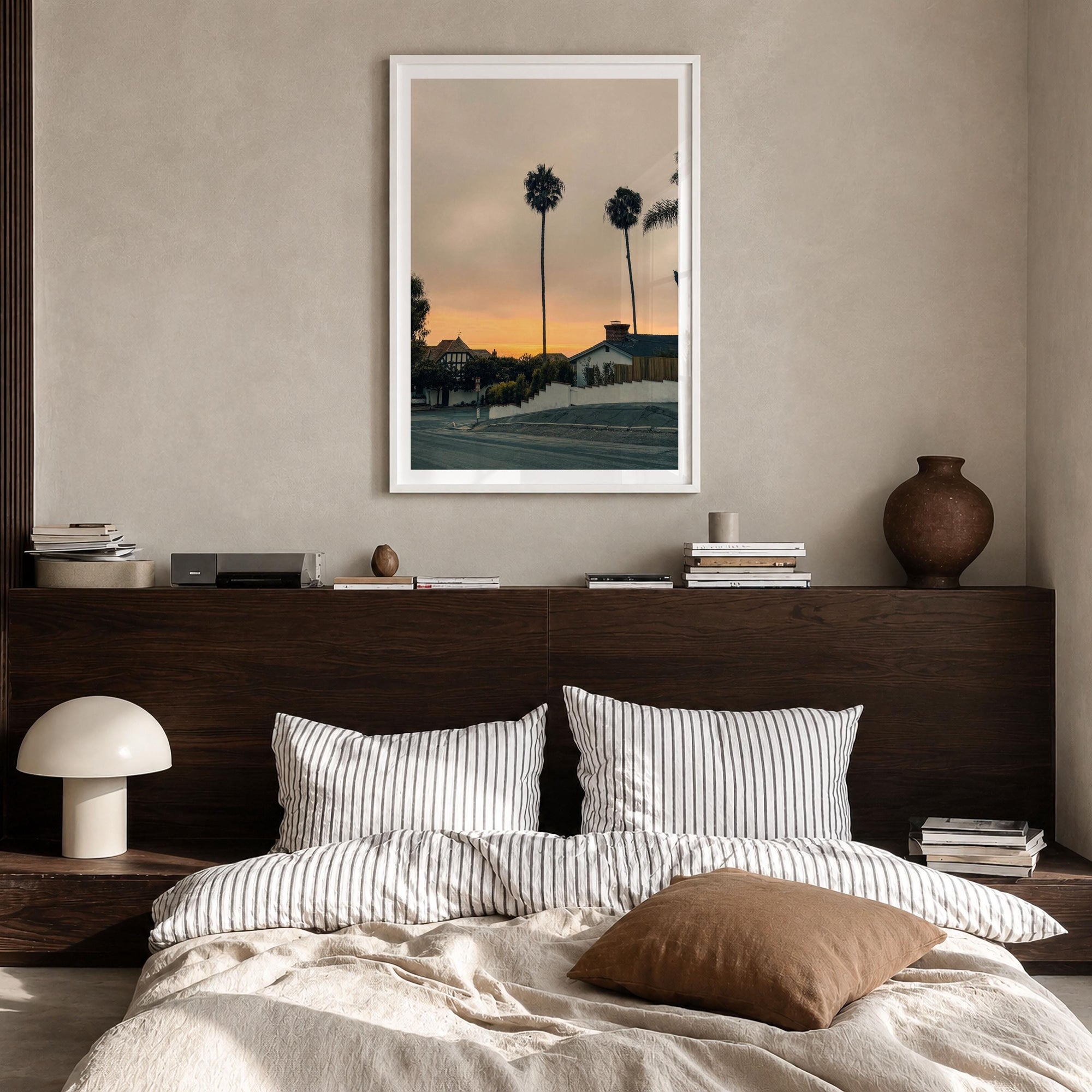 Laguna Beach Palm Silhouette Fine Art Photo Print – fine art print by The Cali Studio