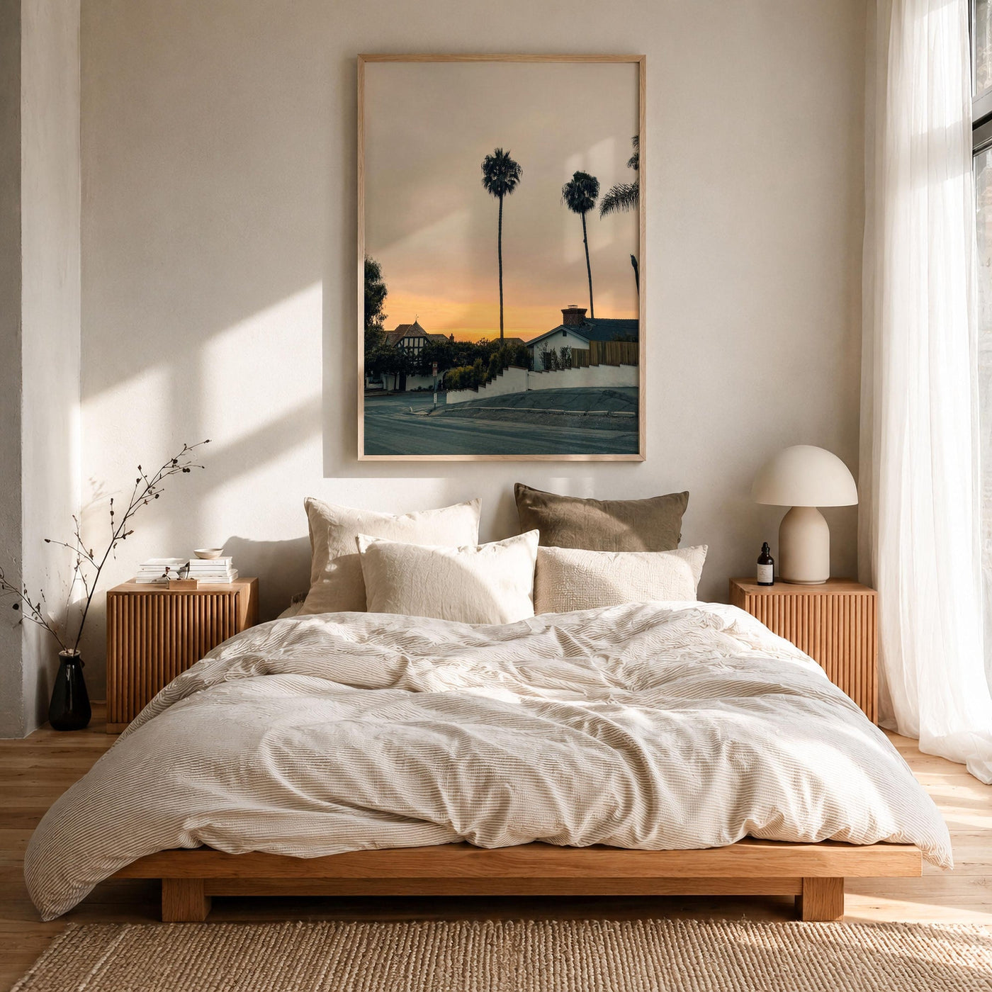 Laguna Beach Palm Silhouette Fine Art Photo Print – fine art print by The Cali Studio