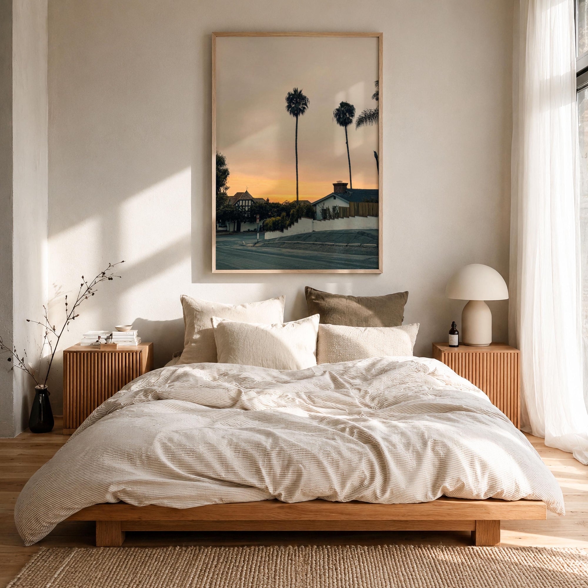 Laguna Beach Palm Silhouette Fine Art Photo Print – fine art print by The Cali Studio