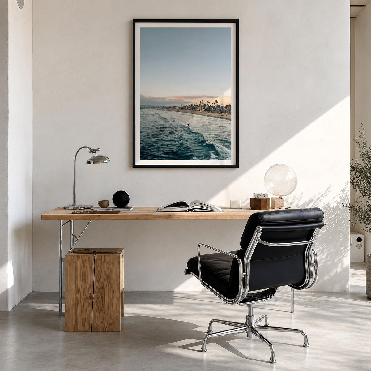 Ocean Beach Surfer Fine Art Photo Print – fine art print by The Cali Studio