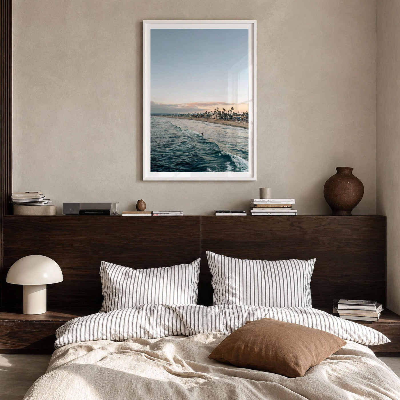 Ocean Beach Surfer Fine Art Photo Print – fine art print by The Cali Studio