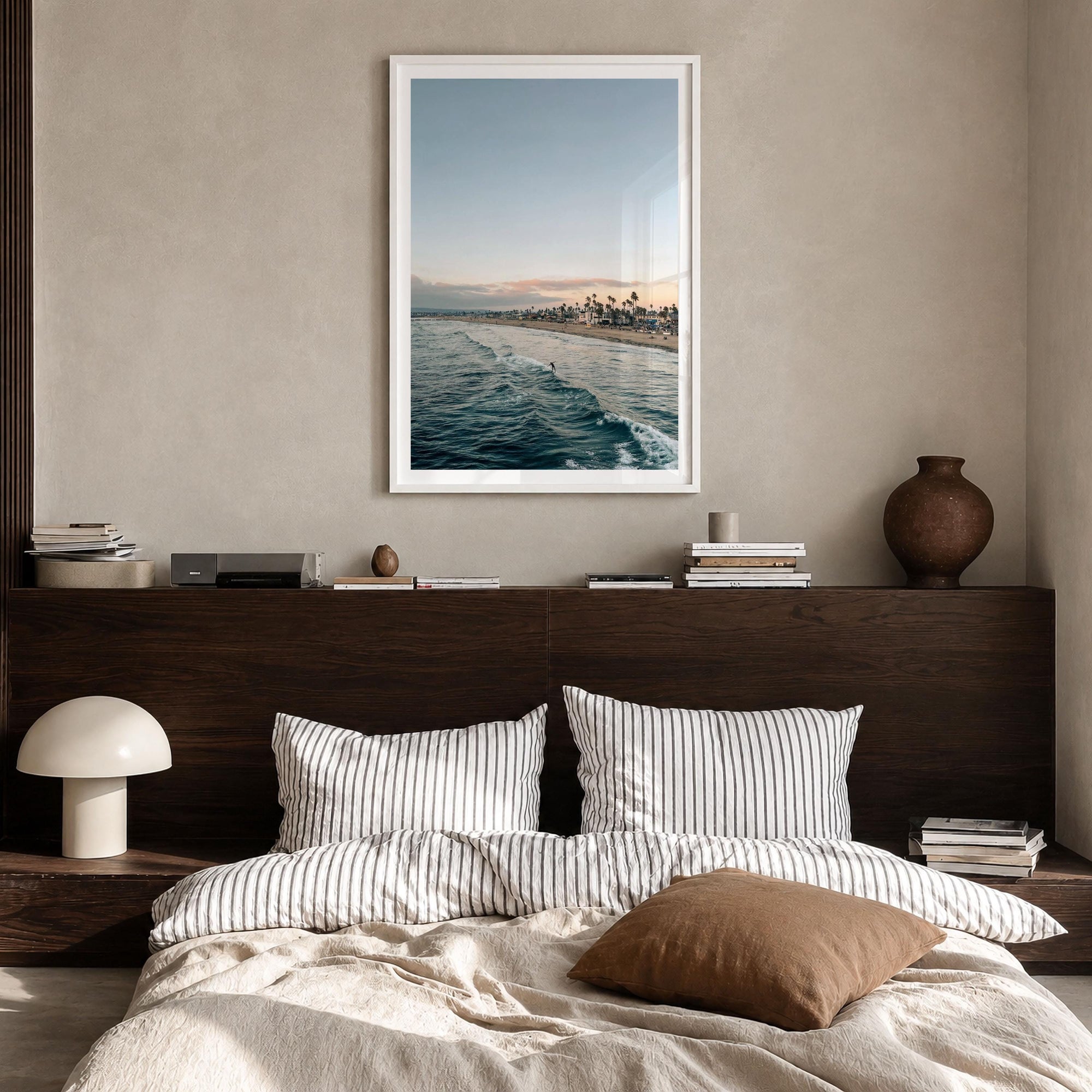 Ocean Beach Surfer Fine Art Photo Print – fine art print by The Cali Studio